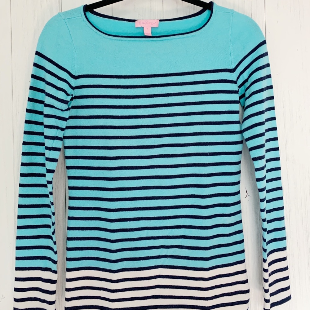 Lily Pulitzer striped crew neck sweater